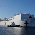 El buque hospital USNS Mercy arribó a Los Ángeles