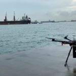 Por primera vez se realiza en Singapur una entrega en un buque por medio de un drone de largo alcance