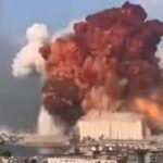 Gran explosión en el puerto de Beirut