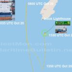 Buque de carga alemán inutilizado está esperando ser remolcado en Hook Head, Irlanda
