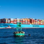 Los Angeles-Bound Maersk Essen pierde unos 750 contenedores por la borda