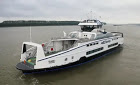 Vídeo: El ferry híbrido diesel-eléctrico de la clase Island de BC Ferries sale del astillero