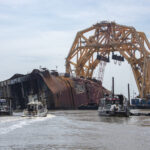 Fuga masiva de crudo durante el desmantelamiento del buque «MV Golden Ray» de Georgia