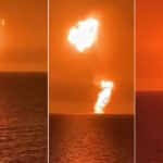 Ver: Las explosiones sacuden el Mar Caspio, disparando una bola de fuego hacia el cielo