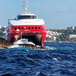 15 pasajeros heridos al encallar un ferry de alta velocidad en las Costas de  Ibiza